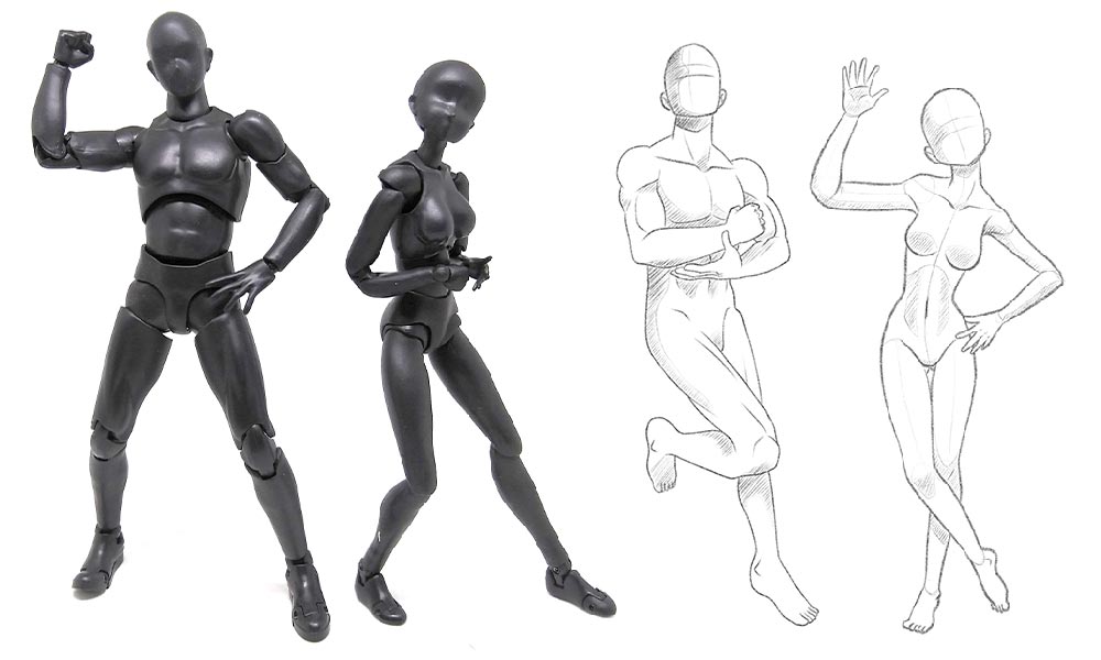 The Benefit of Posing Anime Figurine Models for Artist Reference – James  Art Ville