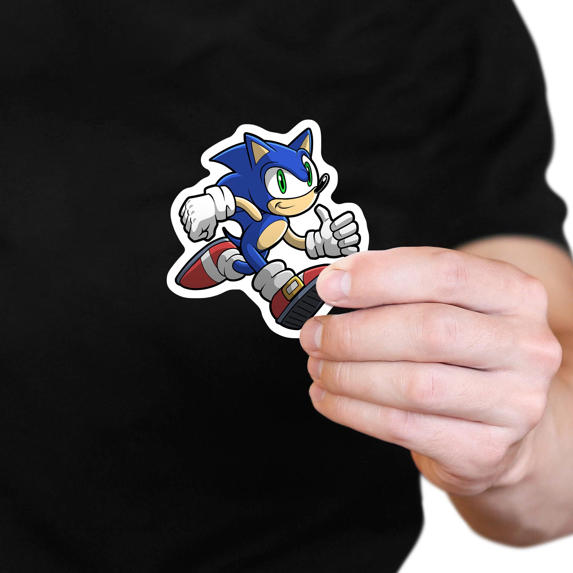 Blue Sonic Sticker Sonic the Hedgehog Sticker Blue Blur illustrated by James Art Ville