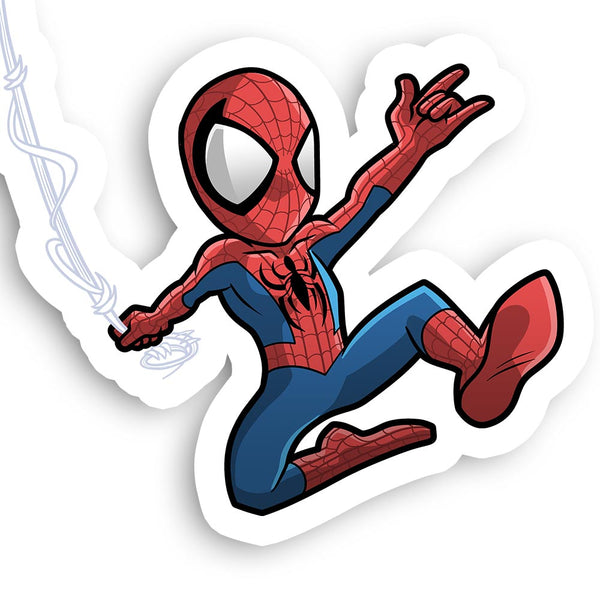 Spider-Man 3 Die-Cut Glossy Paper Sticker by James Art Ville
